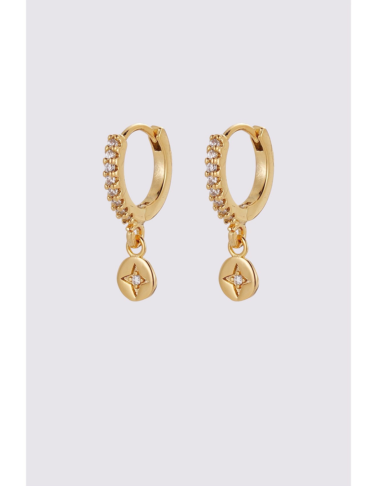 Zafino Holly Huggie Earrings | Gold