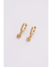 Zafino Holly Huggie Earrings | Gold