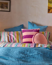 Kip & Co Velvet Pea Cushion | Plum Jam