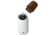 Crush Grind Stockholm Mill | White Porcelain And Walnut 17cm