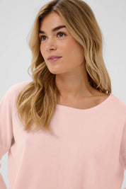 St Tropez Mila Round Neck Pullover | Chalk Pink