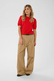St Tropez Mila Short Sleeve Pullover | Valiant Poppy