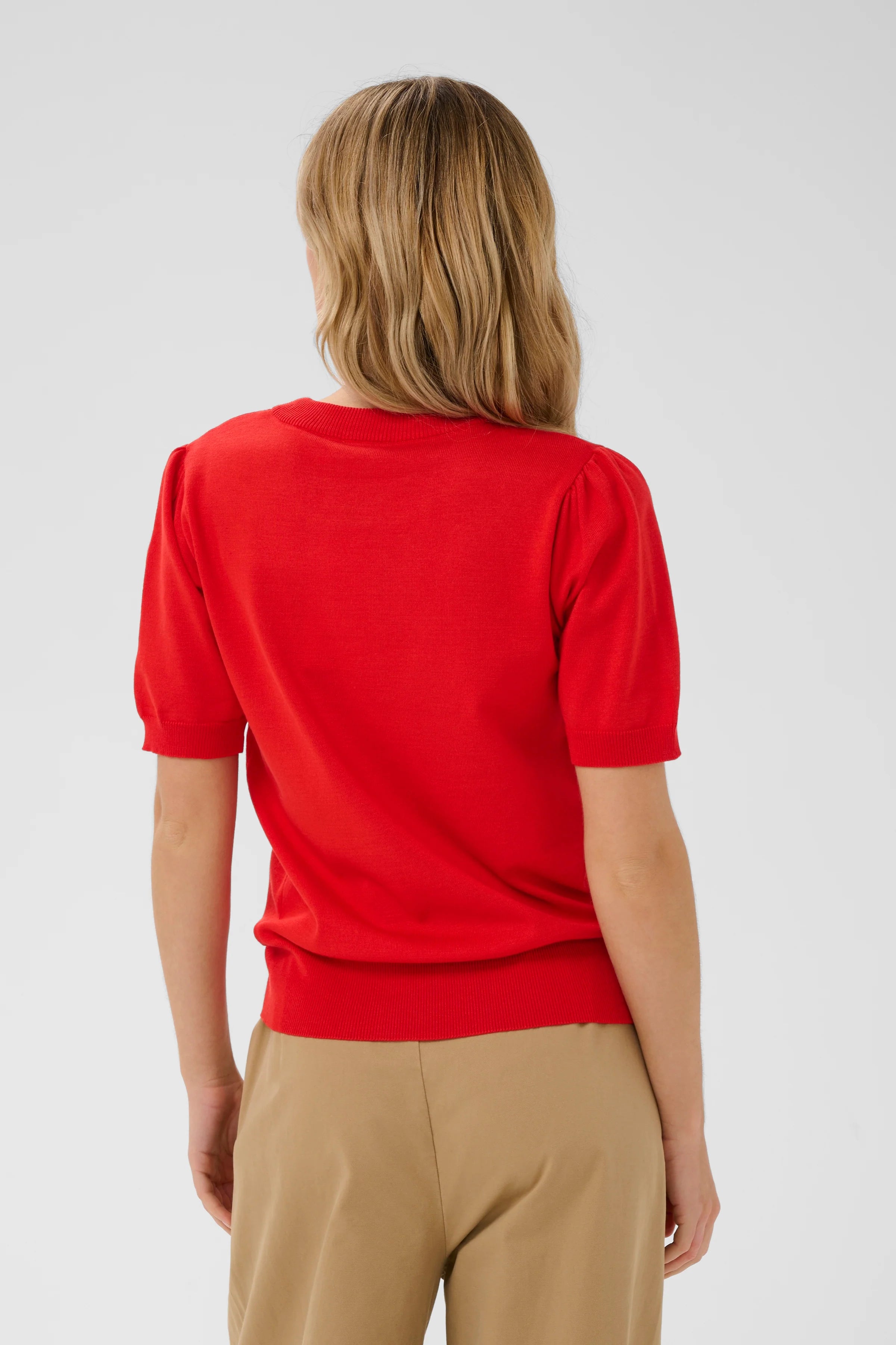 St Tropez Mila Short Sleeve Pullover | Valiant Poppy
