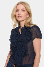 Saint Tropez Lilja Top | Navy