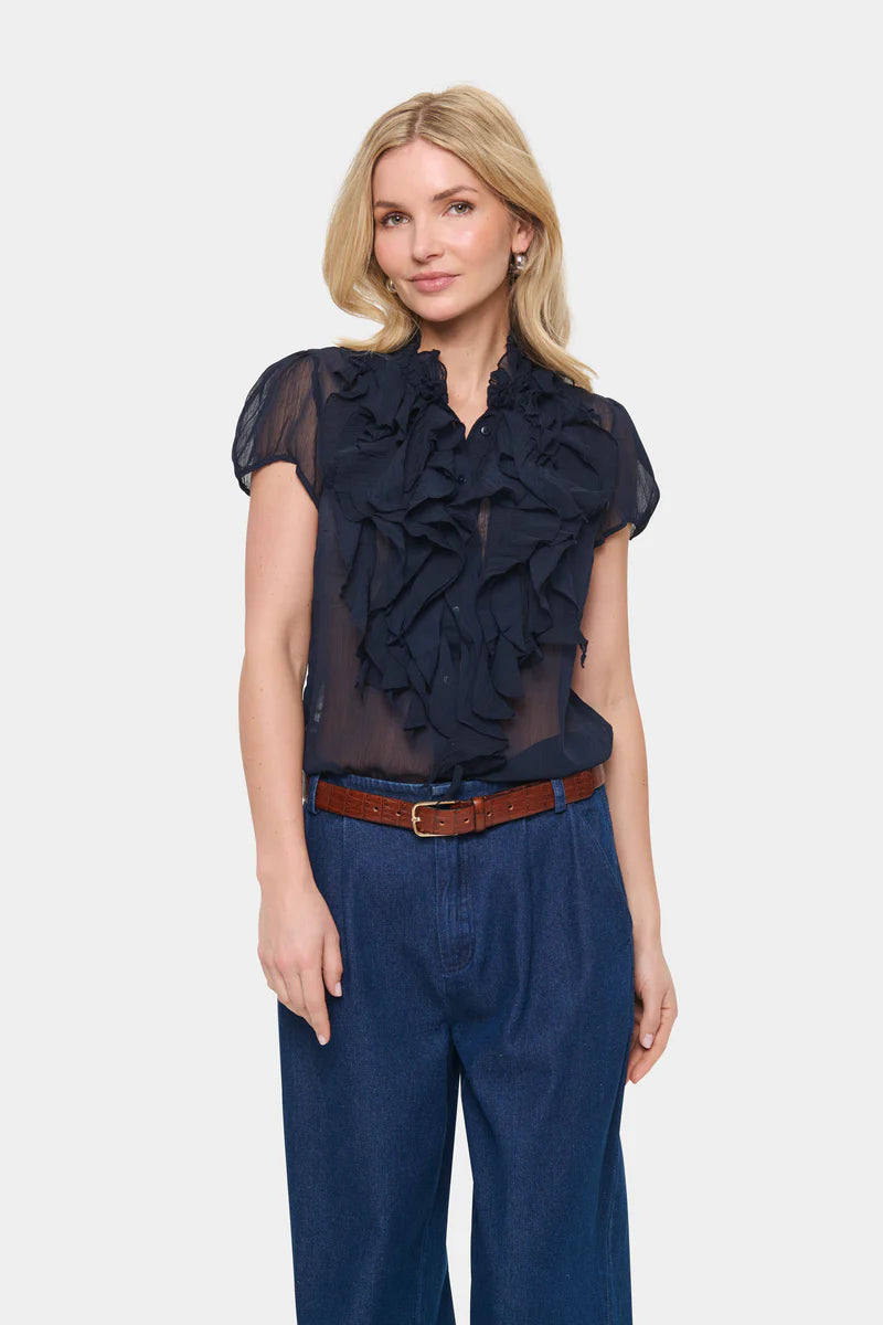 Saint Tropez Lilja Top | Navy