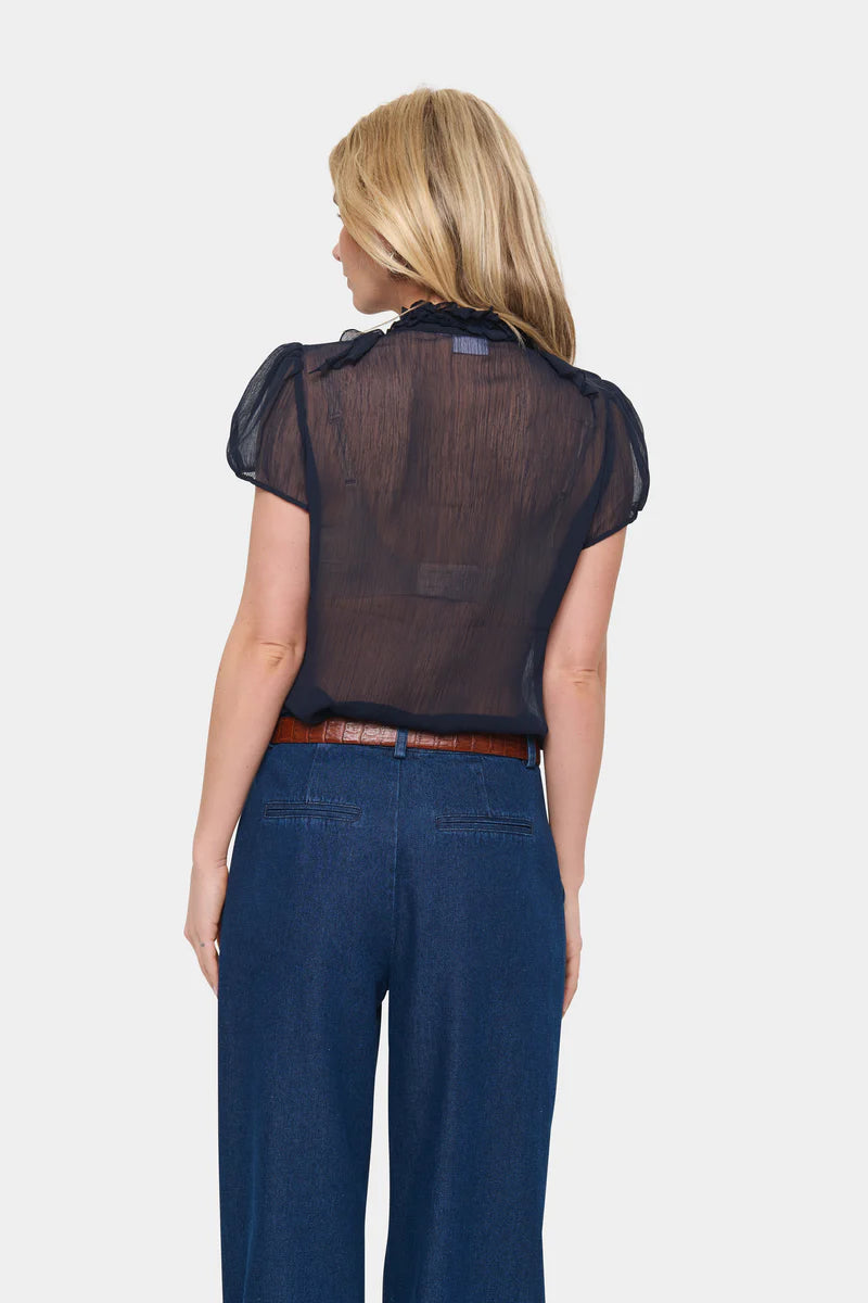 Saint Tropez Lilja Top | Navy