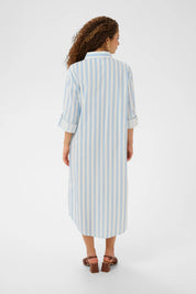 St Tropez Zalinda Shirt Dress | Skyway Ice Stripe