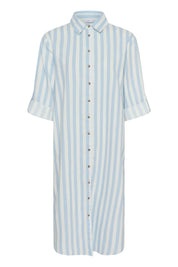 St Tropez Zalinda Shirt Dress | Skyway Ice Stripe