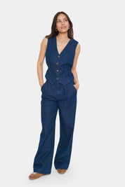 Saint Tropez Jaclyn Pants | Dark Blue Denim