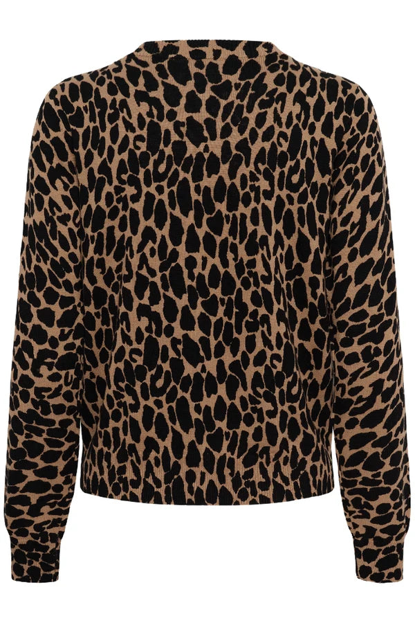 St Tropez Paloma Cardigan | Tigers Eye Spotty Leopard