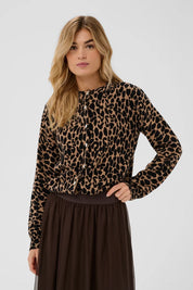 St Tropez Paloma Cardigan | Tigers Eye Spotty Leopard