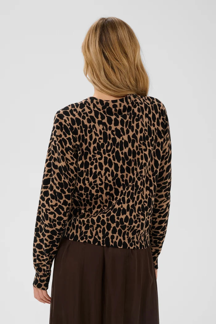 St Tropez Paloma Cardigan | Tigers Eye Spotty Leopard