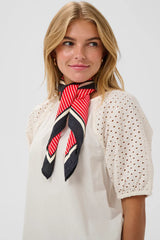St Tropez Prisilla Scarf | Poppy Seed Pearl