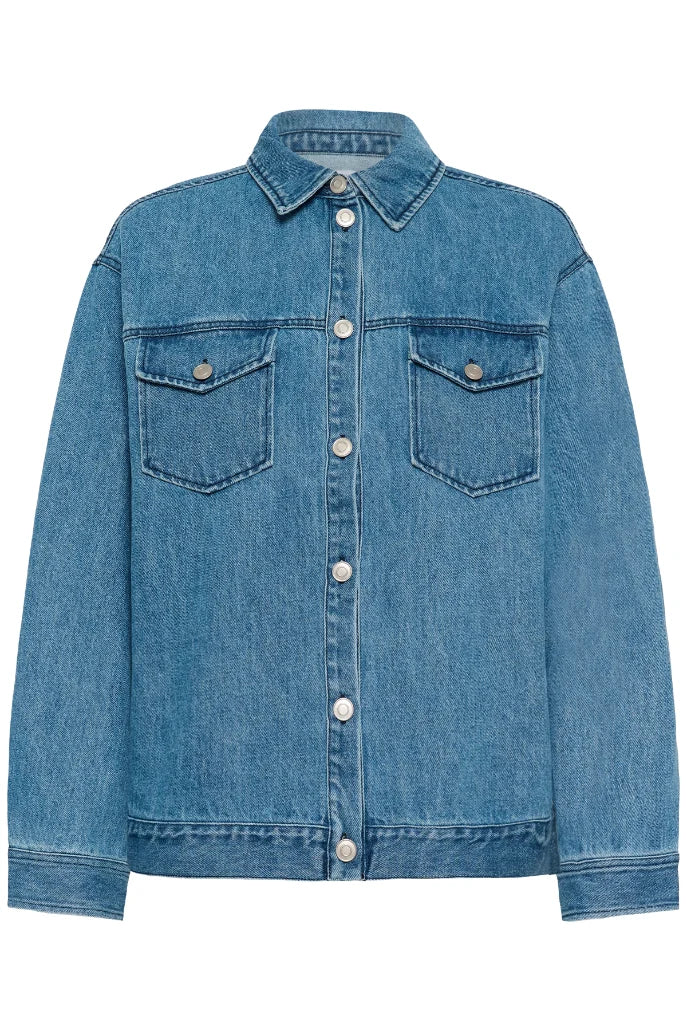St Tropez Pindre Jacket | Medium Blue Denim