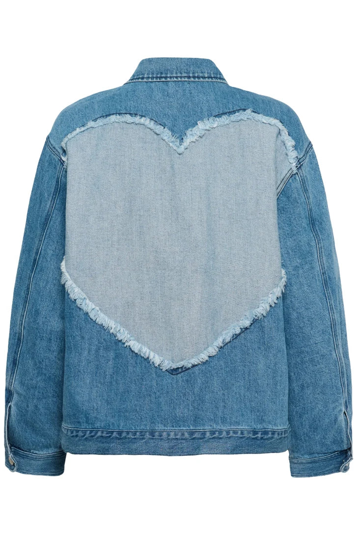 St Tropez Pindre Jacket | Medium Blue Denim