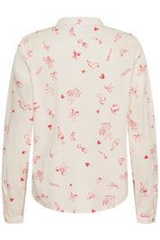 St Tropez Ponyo Shirt | Iced Red Mon Amour