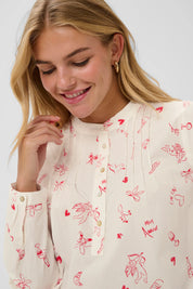St Tropez Ponyo Shirt | Iced Red Mon Amour