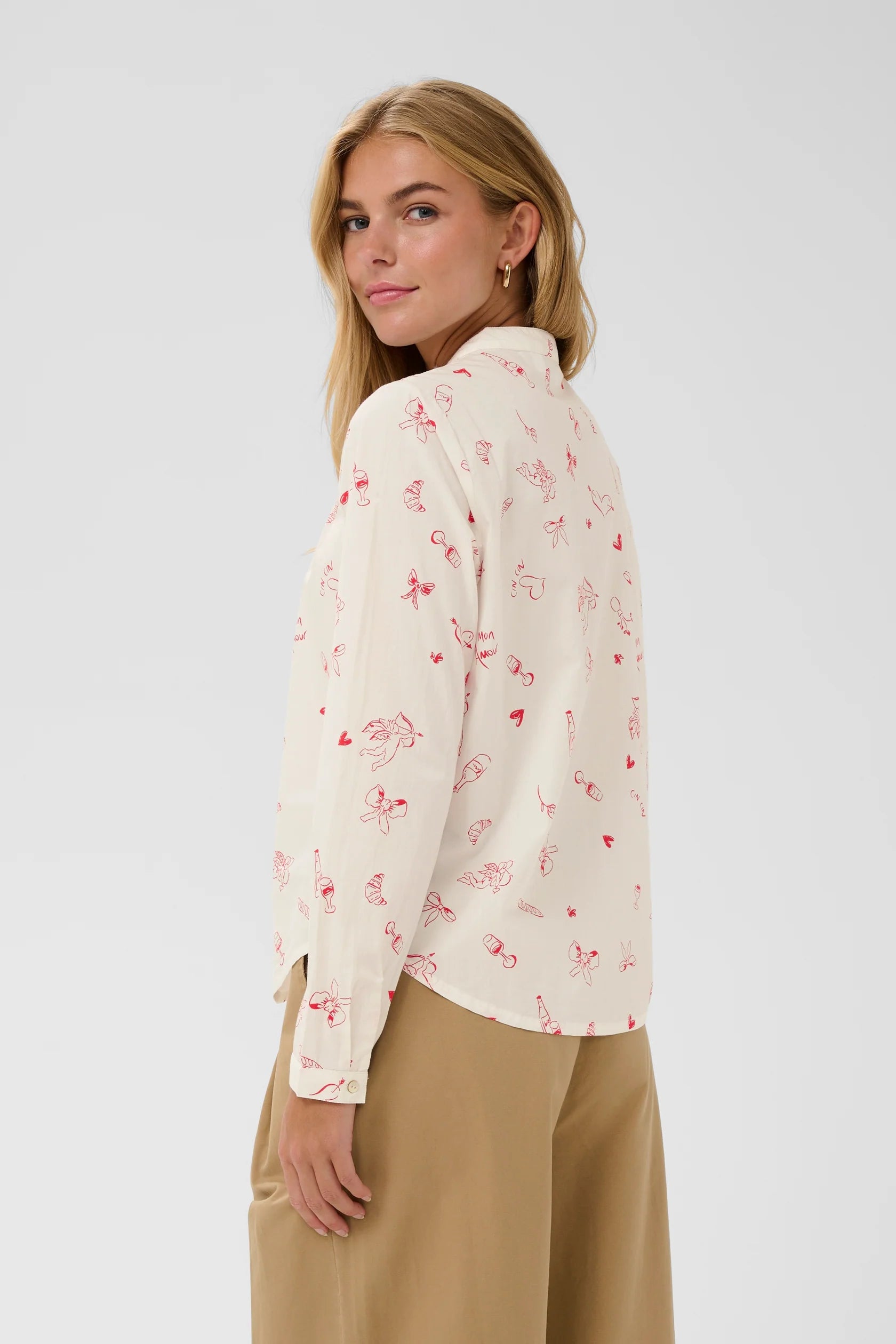 St Tropez Ponyo Shirt | Iced Red Mon Amour