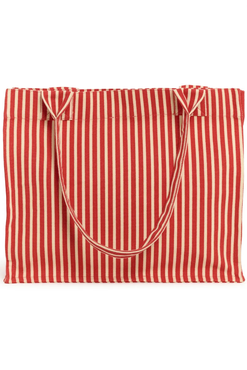 ST Tropez Pansy Bag | Poppy Seedpearl Stripe