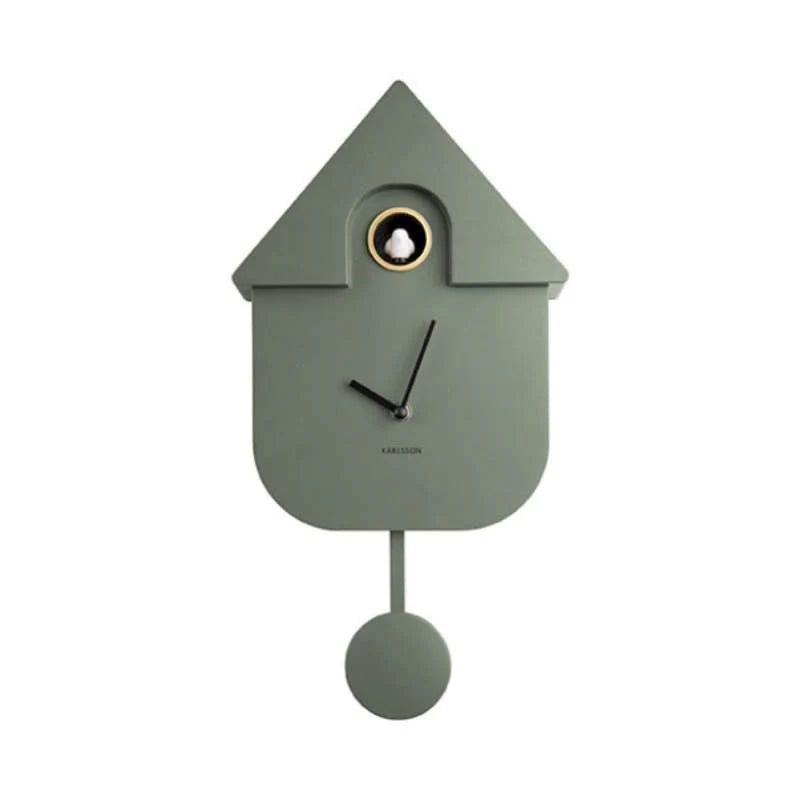 Karlsson Modern Cuckoo Clock | Jungle Green