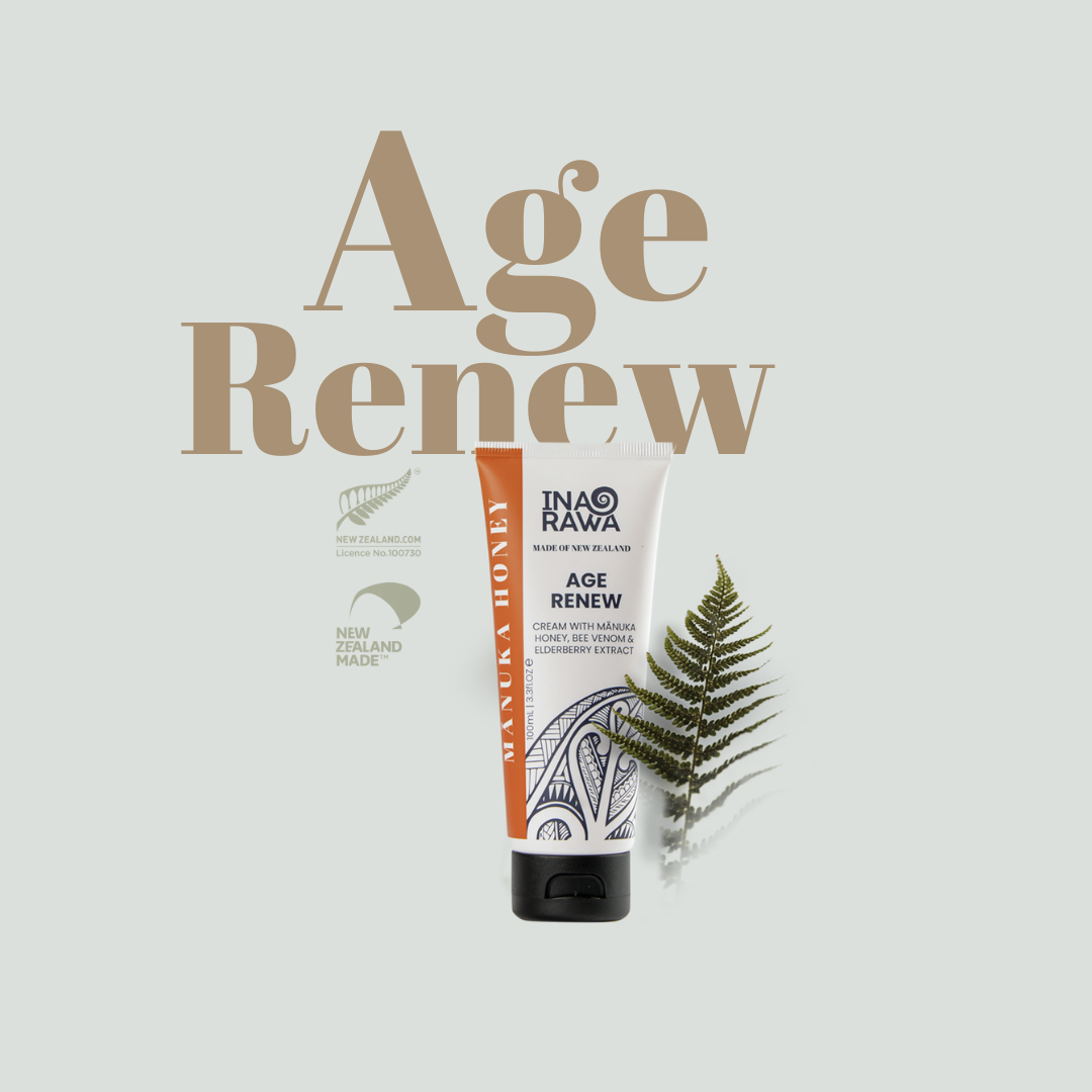 Ina Rawa Age Renew Cream | Mānuka Honey, Bee Venom & Elderberry Extract