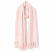 Moke Adele Cable Knit Scarf | Blush