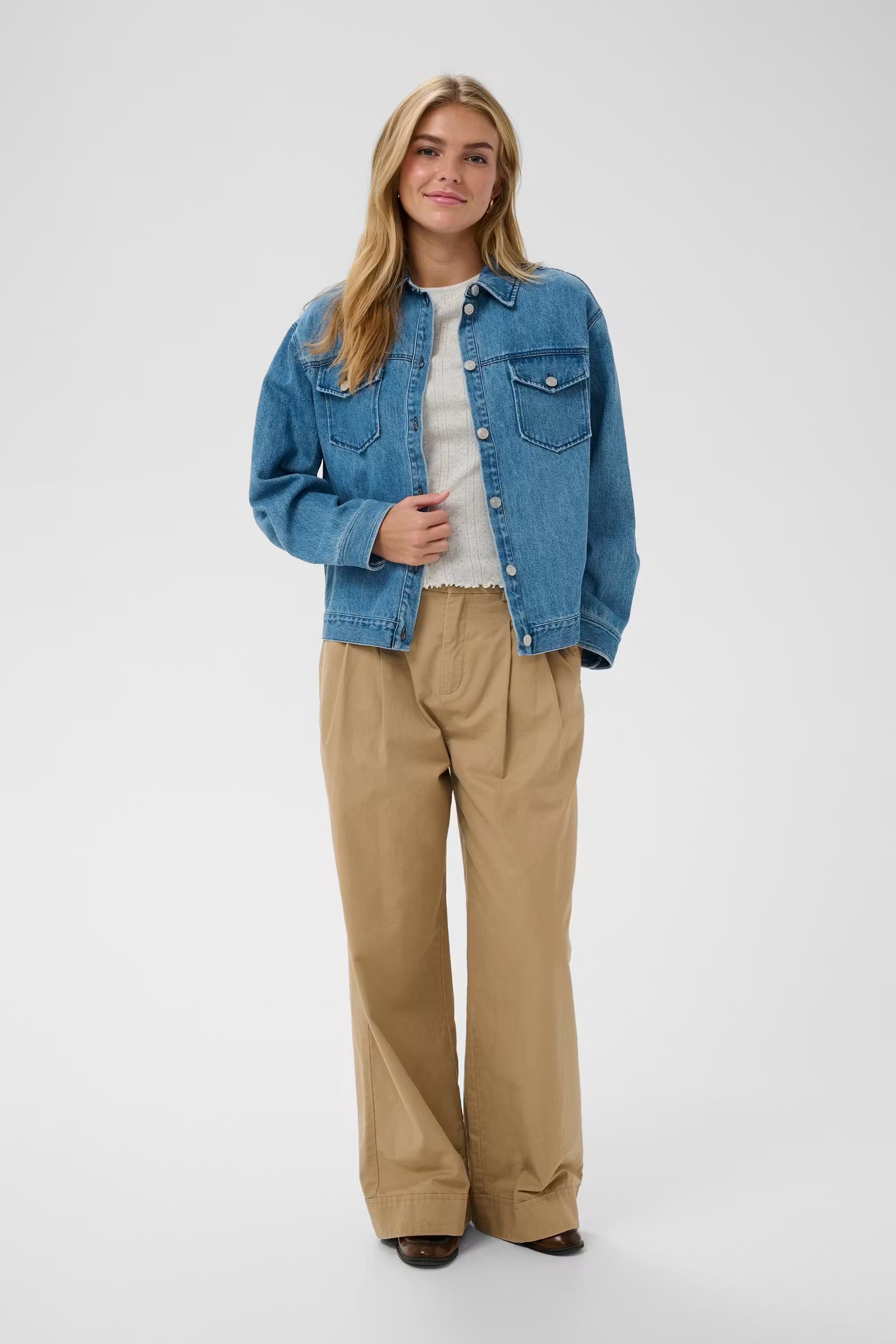 St Tropez Pindre Jacket | Medium Blue Denim