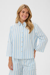 Saint Tropez Zalinda Shirt | Skyway Ice Stripe