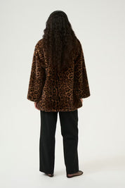 Karen by Simonsen Tira Fur Jacket | Brown Leopard