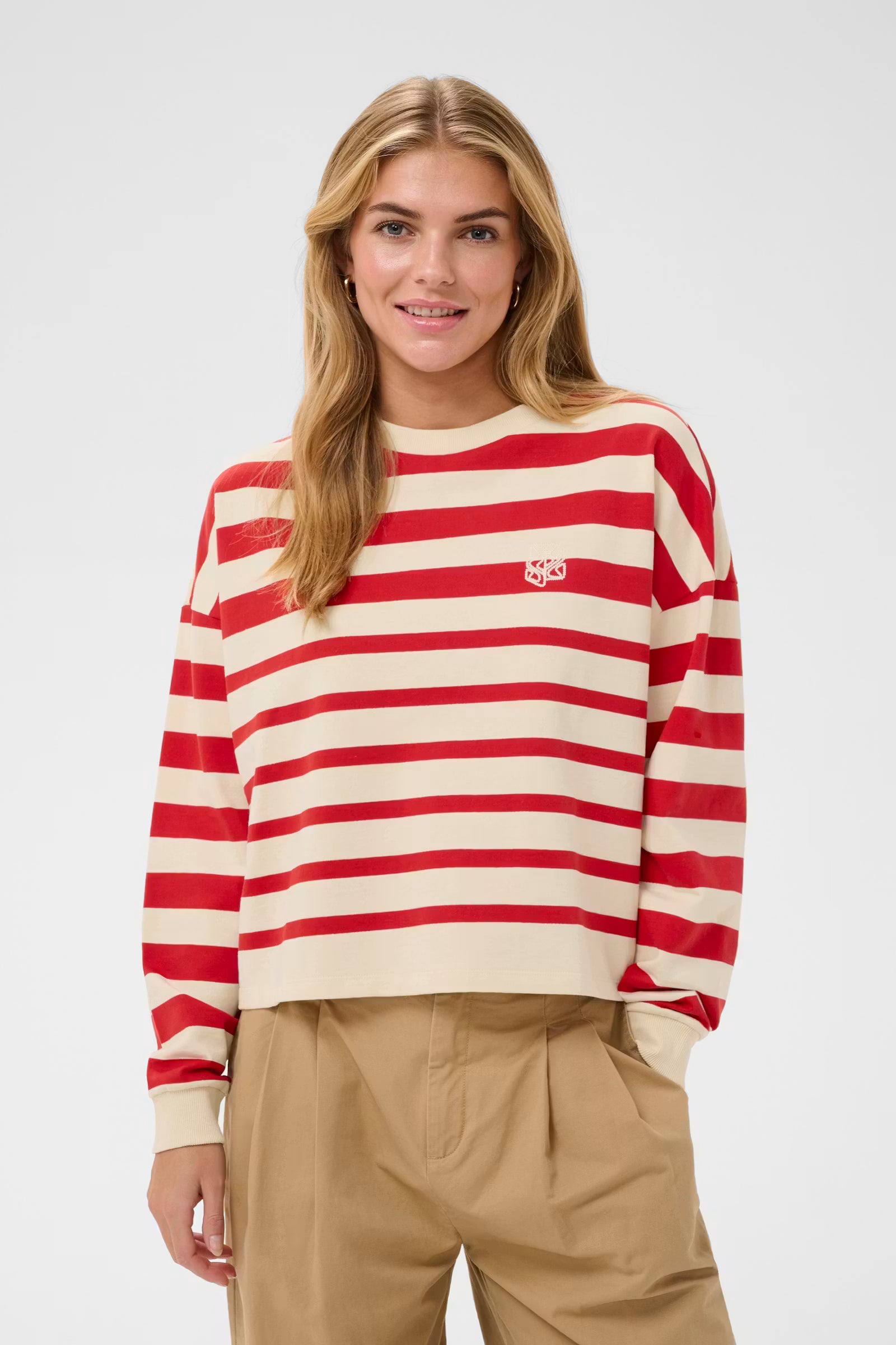St Tropez Philene Sweatshirt | Valiant Poppy