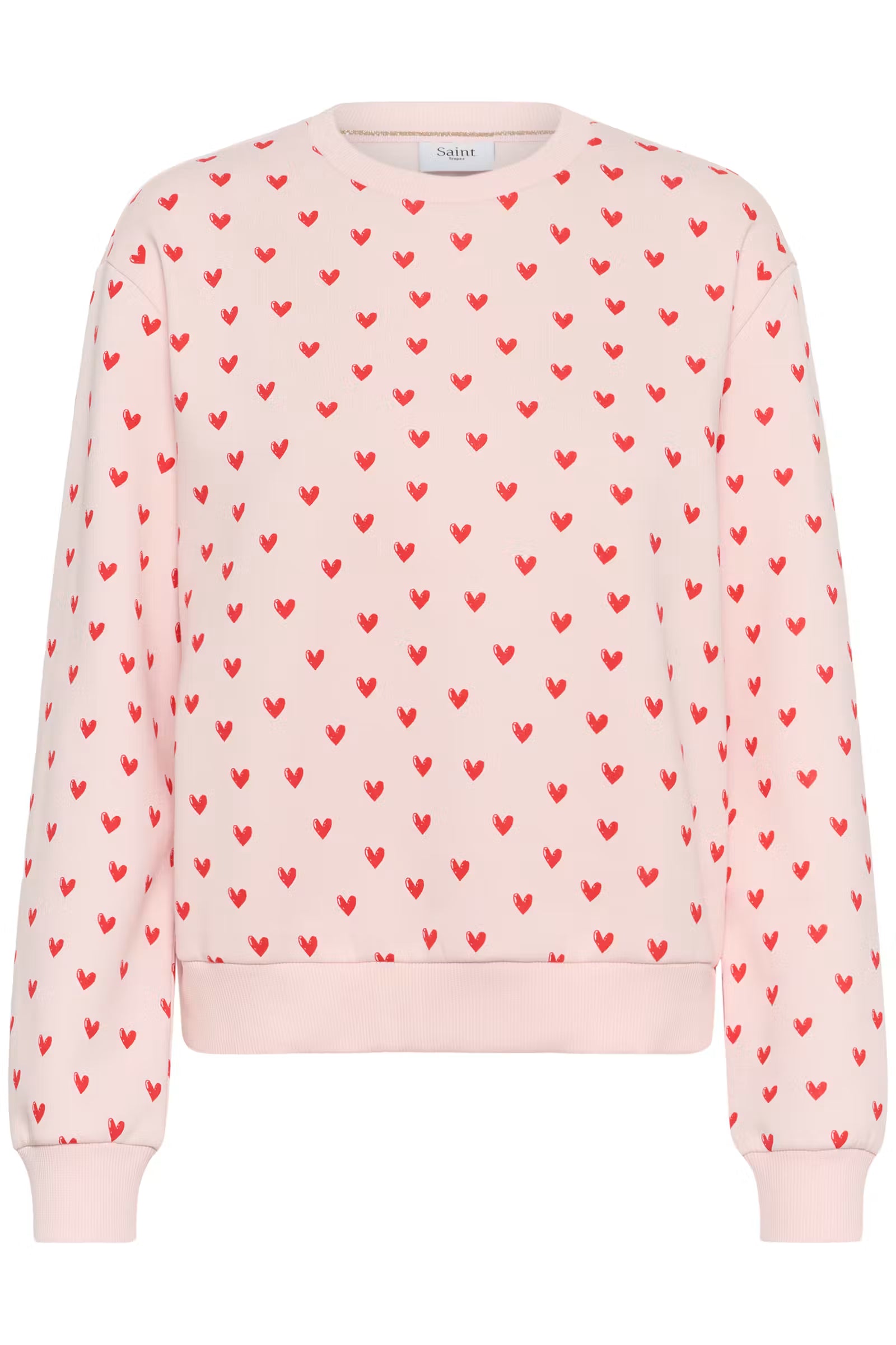 St Tropez Pamma Sweatshirt | Chalk Pink Red Heart