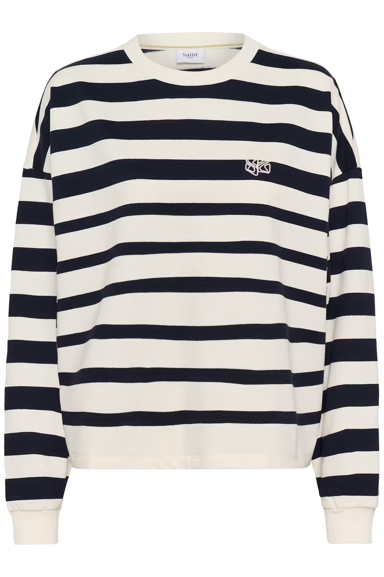 St Tropez Philene Sweatshirt | Night Sky Stripe