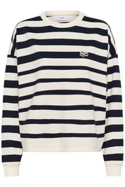 St Tropez Philene Sweatshirt | Night Sky Stripe