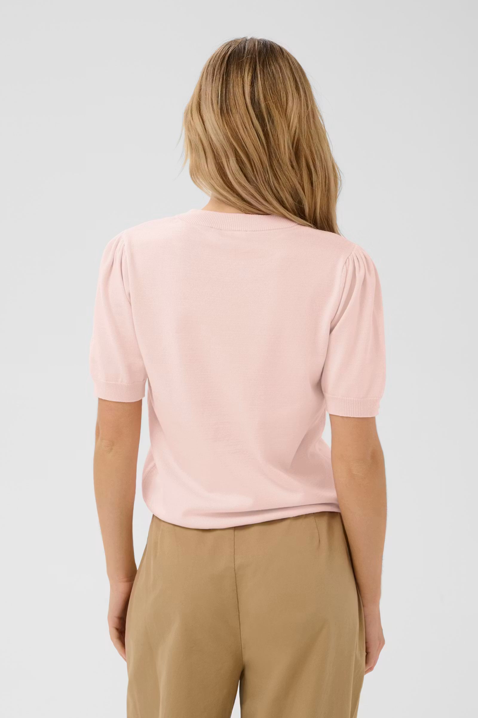 St Tropez Mila Short Sleeve Pullover | Chalk Pink