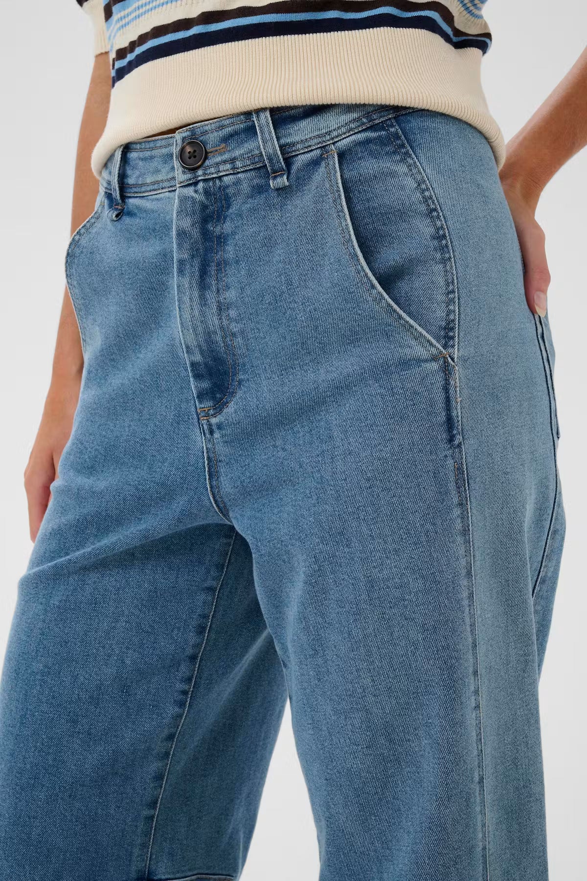 St Tropez Maude Jeans | Clear Blue Denim