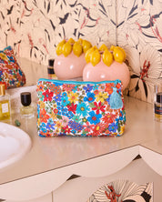 Kip & Co Quilted Cotton Toiletry Purse | Winter Fields