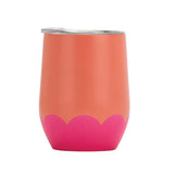 Annabel Trends Wine Tumbler Wave | Pink Orange