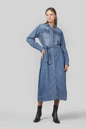 Dricoper Naia Dress | Sunbleach Denim
