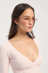 Reality Paradiso Sunglasses | Gold Pale Rose