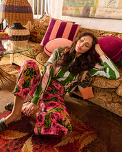 Kip & Co Velvet Cushion | Plum Jam