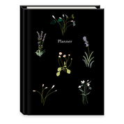 Punch Studio Undated Planner | Floral Black