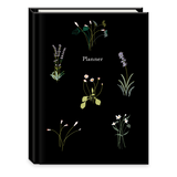 Punch Studio Undated Planner | Floral Black