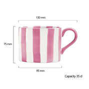 Bia International Stripes Mug | Pink