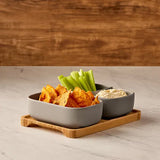 Bia Share Set of 2 Rectangle Bowls | Grey
