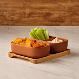 Bia Share Set of 2 Rectangle Bowls | Terracotta