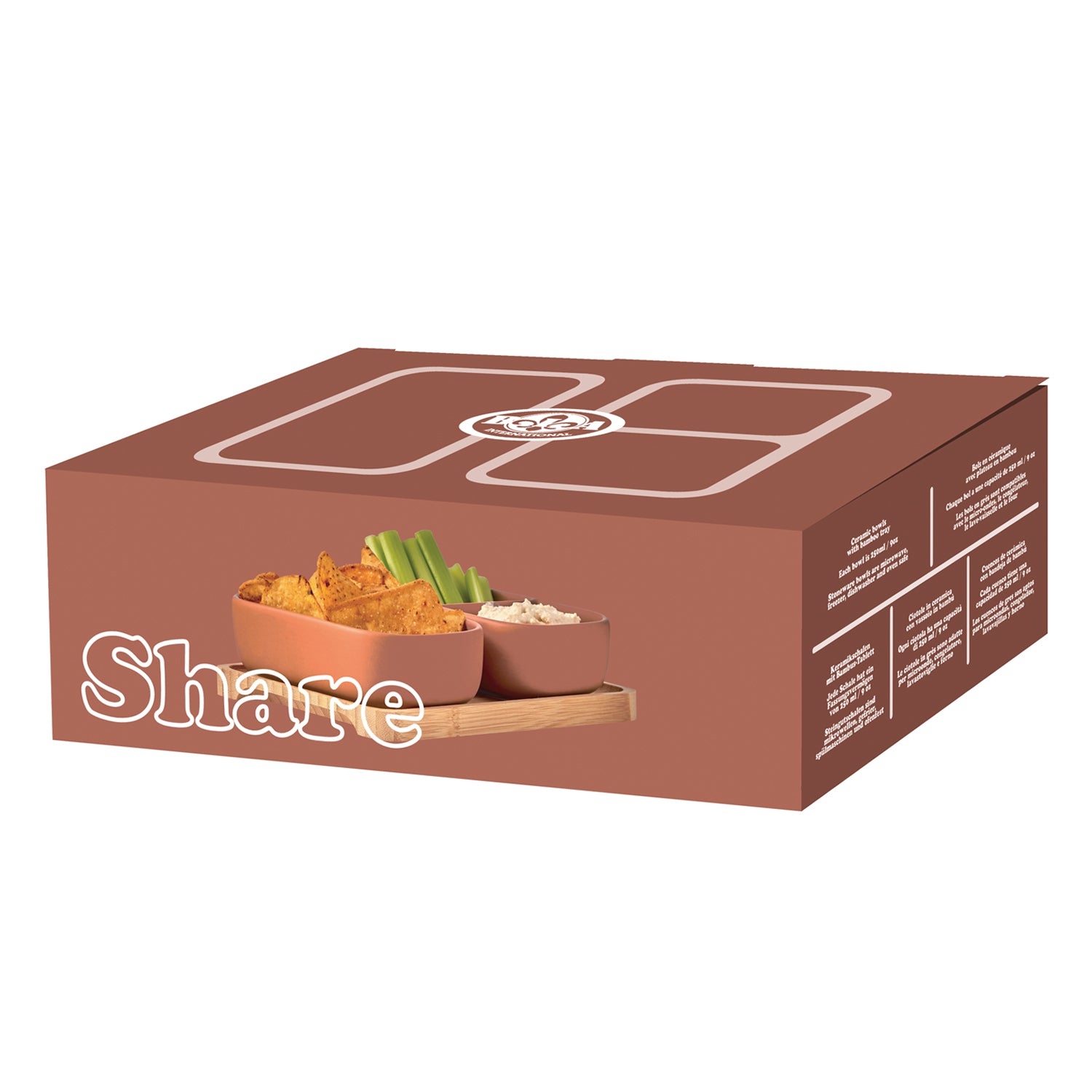Bia Share Set of 2 Rectangle Bowls | Terracotta
