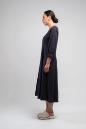 Obi Tussie Mussie Linen Shift Dress | Black