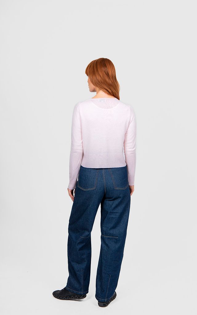 Bridge & Lord Marnie Cropped Cardigan | Pale Pink