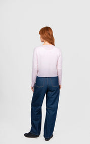 Bridge & Lord Marnie Cropped Cardigan | Pale Pink