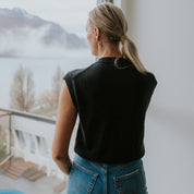 Moke Chloe Knit Vest | Black